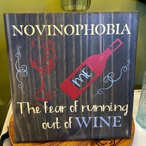 CUSTOM-MADE Wood Sign: Funny Wine Quote, Love by Me, 12x12